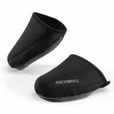 ROCKBROS Überschuhe Fahrrad Shoecover halb Überzieher MTB Rennrad S/L Schwarz