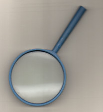 ALTE große runde LUPE Blume Briefmarke kleiner Preis Durchmesser 9 cm Griff 9 cm lang