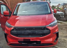 Fit Für Ford Transit Custom 2024 2025 Kühlergrill Raptor-Stil Matte Schwarz