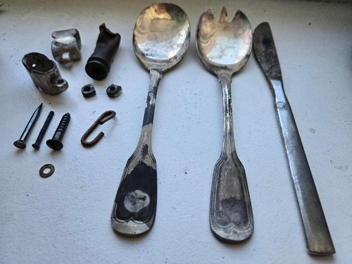 Metallteile,Besteck+Blankwaffe