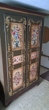 alter Bauernschrank Massiv   handbemalt