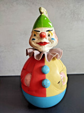 Vintage Rolly Toys Wackel Clown aus der DDR - 50er Jahre - gemarkt