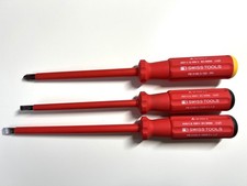 Swiss Tools 3x Schraubendreher  8 x 1,2 x 180 /6,5 x 1,2 x 150 / PH3 x150