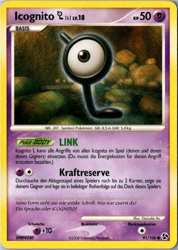 Pokemon icognito 106 - l, 91/106