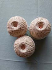 Baumwollgarn zum stricken von Deckchen Baumwollfaden ,neuwertig ,Farbe beige
