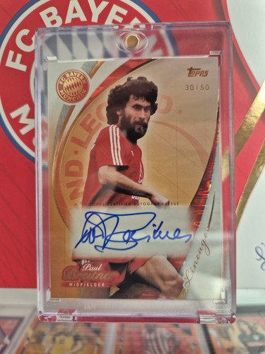 Topps paul breitner auto - topps, 50