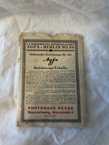 Agfa belichtungstabelle - agfa,