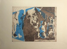 Jorge Castillo, La grande tete, Radierung, handsigniert, nummeriert, 1971