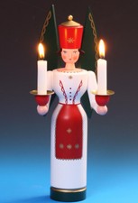 Lichterengel farbig 29cm Fa. Schalling Engel Seiffen Handarbeit Erzgebirge