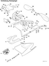 SFM / Sachs SEITENVERKLEIDUNG rechts - oben rot P176771162104325 XTC 4-TAKT b...