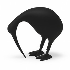 Vogel Figur Kiwi schwarz