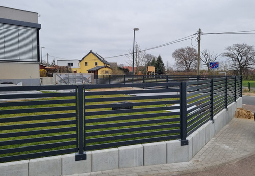 Lamellenzaun alu design - lamellenzaun,