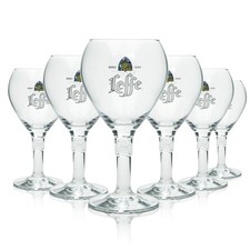6x Leffe Bierglas 0,33l –