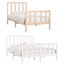 Massivholzbett mit Lattenrost