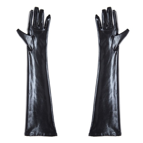 Sexy wet look handschuhe - sexy, damen