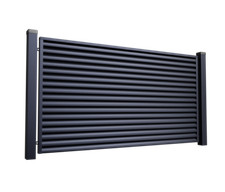 Stahl-Zaunfeld mit Jalousie |