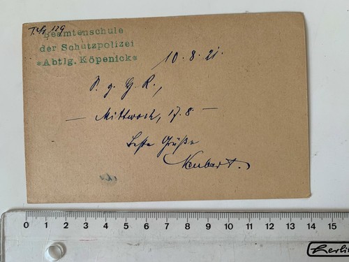 Mitteilung 1921 beamtenschule - mitteilung,