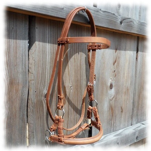 Sidepull leder mit - mit, flachem