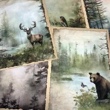 Vintage Watercolor Forest