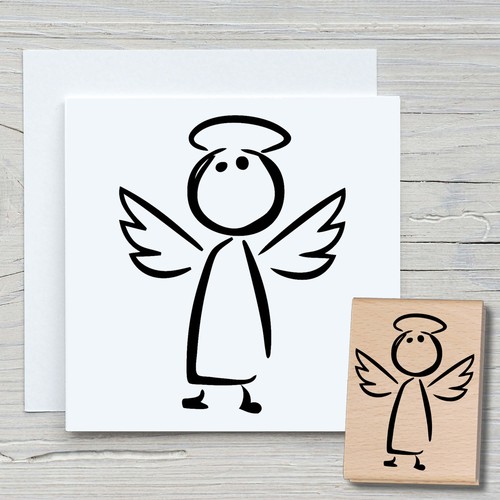 Stempel schutzengel - stempel,
