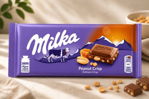 Milka peanut crisp schokolade - milka,