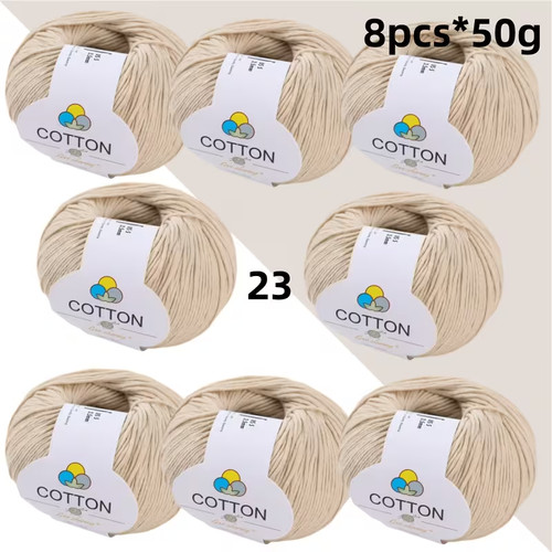 Baumwollgarn 400g - , (8x50g)