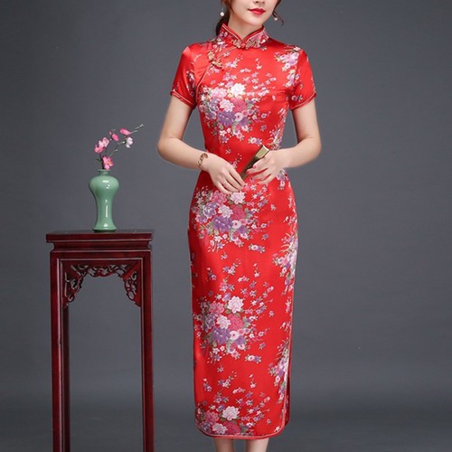 Modernes langes qipao kleid - modernes,