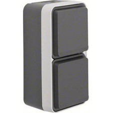 Berker Doppelsteckdose Aufputz