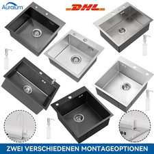 Edelstahl Einbauspüle Küchenspüle Spülbecken Ablaufgarnitur verschiedene Modelle