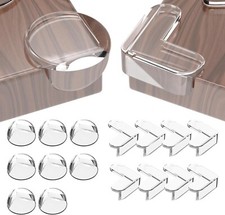 Kantenschutz Tisch Set 16 Stück Rund Eckig für Baby Kind Möbel Transparent B497