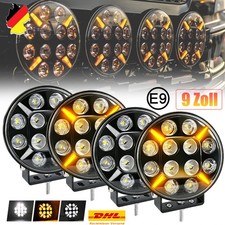 4x LED 9 Zoll Fernscheinwerfer