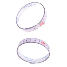 2pcs Gehrungssäge Spur Maßband Klebstoff metrische Lineal 100cm-0 0-100cm