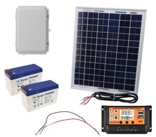 24V Solarset  Solarmodul Laderegler Solarpanel Set Torantriebe geeignet B5