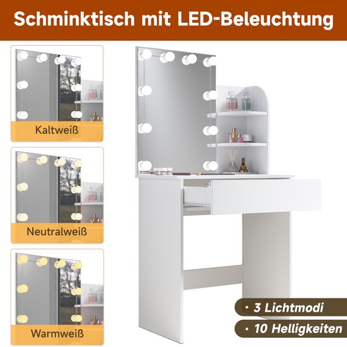 Frisiertisch weiß 140cm - frisiertisch,