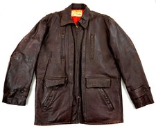 MONTGOMERY WARD Barnstormer US Vintage Aviator Aero Pferdeleder Lederjacke  52 L