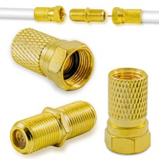 10x F-Stecker 5x F-Verbinder