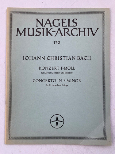Noten chr bach konzert - j., chr.