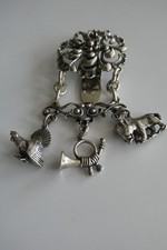 B159-835er Silber Charivari Gürtel Rockanhänger Lang 9 Breit 4 cm Gewi 39,8 Gram