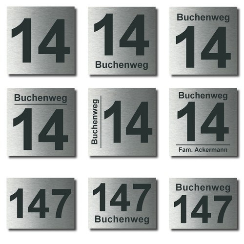Hausnummer hausnummernschild - hausnummer,