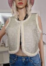 Elegance Paris Lammfell Weste Gr.38 S sehr schöne gefüttert Warm Neu