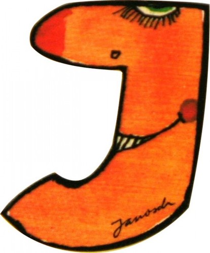 Janosch holzbuchstabe 6cm - holzbuchstabe, j