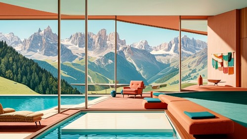 Mid century dolomiten berge - century, 04