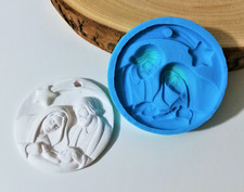 Krippenform Deko 7cm aus Silikon für Kreationen aus Harz, Kreide, Wachs