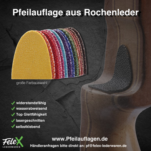 Pfeilauflage leder rochenleder - leder,