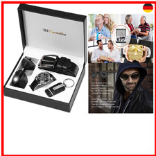 BSTcentelha Herren-Armbanduhr, Kunstleder, Quarz, analog, Gürtel, Schlüsselan...