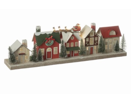 Weihnachten beleuchtet dorf - weihnachten,