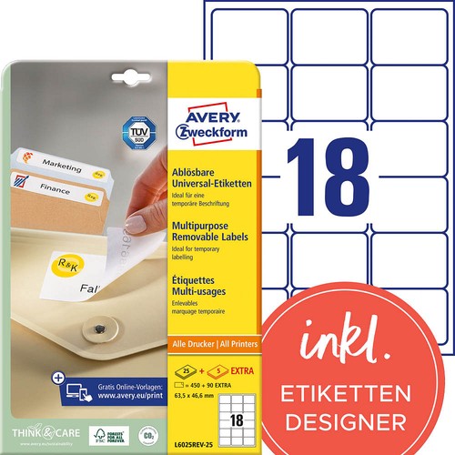 Avery zweckform etiketten - zweckform,