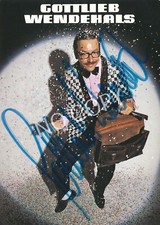 100% Original Autogramm Autograph Karte handsigniert Gottlieb Wendehals J1.64