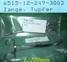 AESCULAP & IDEA Kornzange Polypen Tupferzange gebogen 20cm Dressing Forceps curv