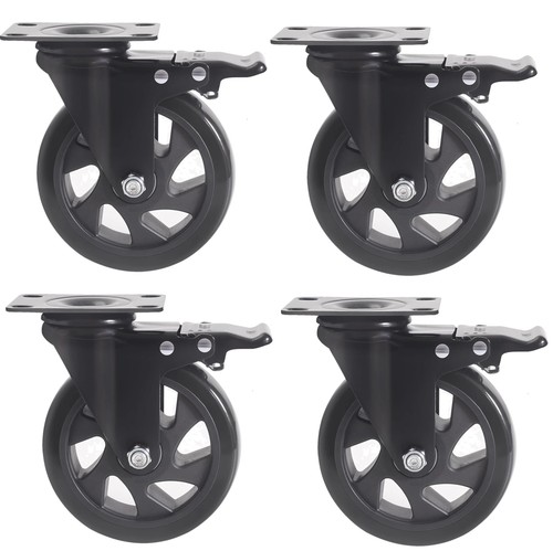 4er set schwerlastrollen mit - set,